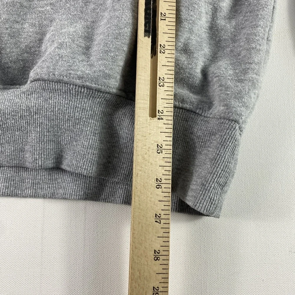 North Face Hoodie Mens Medium Gray Pullover Sweatshirt Never Stop Exploring Logo